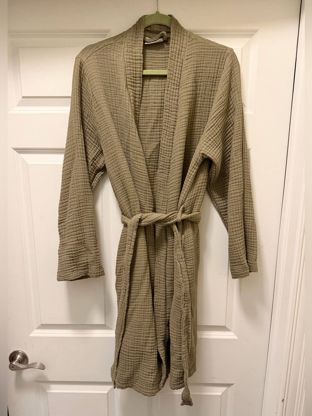 Parachute Cloud Cotton Cotton Robe in Moss Unisex Womenβs 12-14 & Menβs M/L
